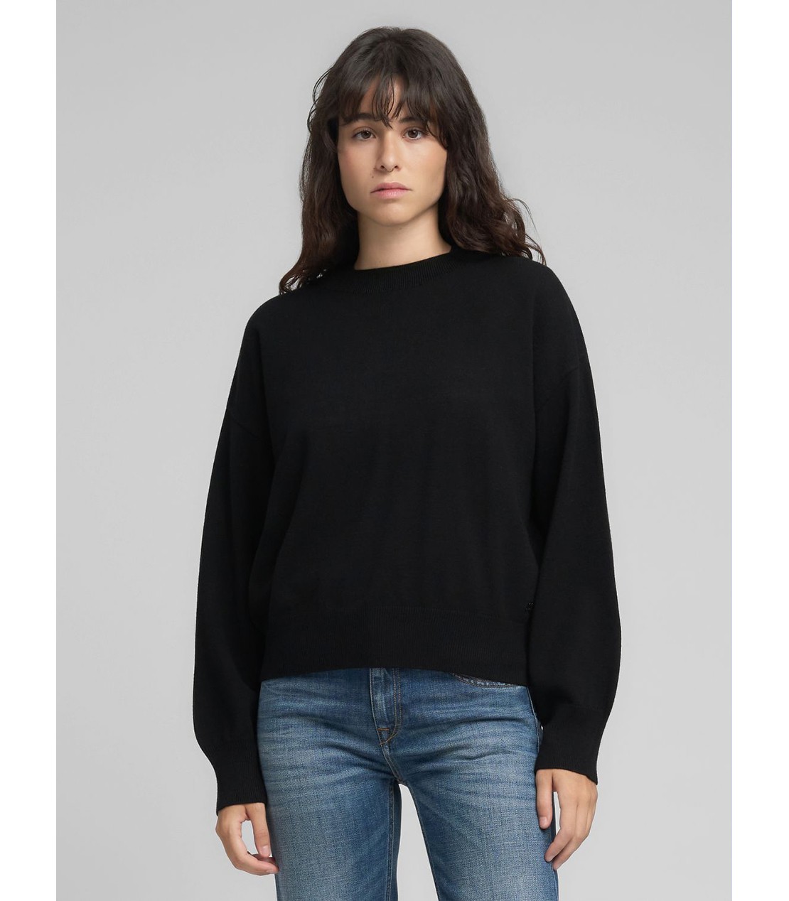 パフスリーブ クルーネックプルオーバー（セットアップ） 詳細画像 ブラック 2